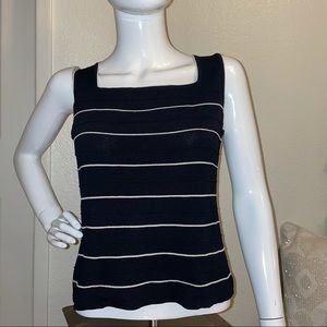 Vintage Stripe Tank Top Crop Top